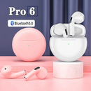 Air Pro 6 TWS Fones de ouvido Bluetooth sem fio Fones de ouvido esportivos jorge