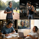 Fone de Ouvido Bluetooth 5.0 Sem Fio Headset Bateria de Longa Duração Fone Corrida Academia