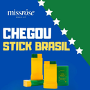 Stick Brasil Pinta Rosto Verde e Amarelo Miss Rosê Copa do Mundo