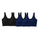 Kit 4 Top Cropped Academia Forro Duplo Microfibra Feminino