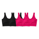 Kit 4 Top Cropped Academia Forro Duplo Microfibra Feminino