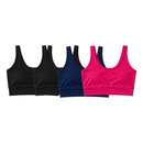 Kit 4 Top Cropped Academia Forro Duplo Microfibra Feminino