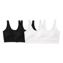 Kit 4 Top Cropped Academia Forro Duplo Microfibra Feminino