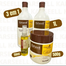 Kit Karseell Profissional Completo Shampoo 1L + Condicionador 1L + Másc 500g + Óleo 50ml 4 produtos