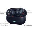 Fone Bluetooth OWS Sem Fio 5.3 Open Ear Confortável para Academia Caminhada e Uso Diário