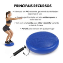 Almofada Disco Equilíbrio 33cm Inflável 200kg Exercícios Fitness Roller Liberação Miofascial Soltura