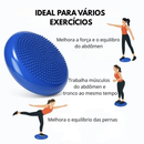 Almofada Disco Equilíbrio 33cm Inflável 200kg Exercícios Fitness Roller Liberação Miofascial Soltura